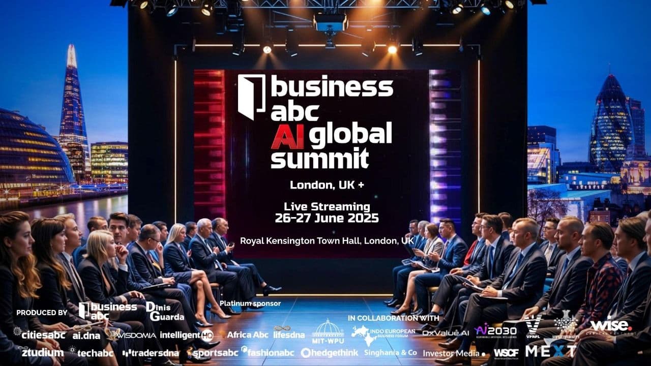 Businessabc AI Global Summit London 2025 Gathers 50+ Global Speakers, 300 Universities, and 1M+ Students to Drive Trust and Growth in AI image